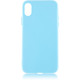 Чехол Brosco Colourful, накладка для Apple iPhone Xs, голубой