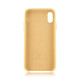 Чехол Brosco Softrubber для Apple iPhone Xr бежевый