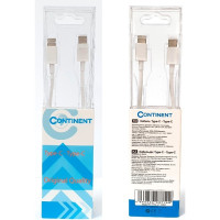 Кабель Continent Type-C - Type-C DCC-2110WT