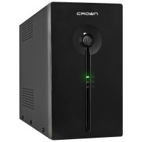 CROWN ИБП CMU-SP800COMBO USB { 800VA480W, корпус металл, 1x12V/9AH, розетки 4*IEC С13 + 2*EURO + 1*IEC С13, AVR, съёмный кабель питания 1.8 м, порт RJ11/45, порт USB, LED}