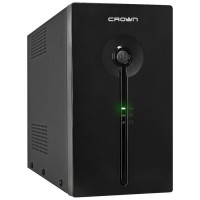 CROWN ИБП CMU-SP800COMBO {800VA450W, корпус металл, 1x12V/9AH, розетки 2*IEC C13 + 2*EURO,AVR 140-290V, съёмный кабель питания 1.5 м, порт 1*RJ-11, порт 1*RJ-45, LED} [CM000001494]