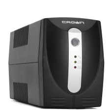 CROWN ИБП CMU-650X {650VA360W, корпус пластик, 1x12V/7AH, 2*EURO,AVR 145-295V, встр/кабель питания 1.5 м, LED}[CM000001506]