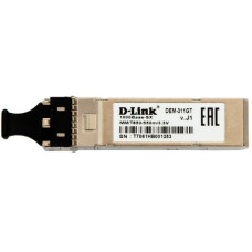 D-Link 311GT/A1A SFP-трансивер с 1 портом 1000Base-SX для многомодового оптического кабеля (до 550 м)