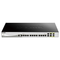D-Link DXS-1210-16TC/A3A PROJ Настраиваемый L2+ коммутатор с 12 портами 10GBase-T, 2 портами 10GBase-X SFP+ и 2 комбо?портами 10GBase-T/SFP+