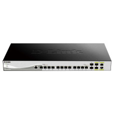 D-Link DXS-1210-16TC/A3A PROJ Настраиваемый L2+ коммутатор с 12 портами 10GBase-T, 2 портами 10GBase-X SFP+ и 2 комбо?портами 10GBase-T/SFP+