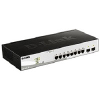 D-Link DGS-1210-10/F1A Настраиваемый L2 коммутатор с 8 портами 10/100/1000Base-T и 2 портами 1000Base-X SFP