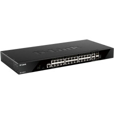 D-Link DGS-1520-28/A1A Управляемый L3 стекируемый коммутатор с 24 портами 10/100/1000Base-T, 2 портами 10GBase-T и 2 портами 10GBase-X SFP+