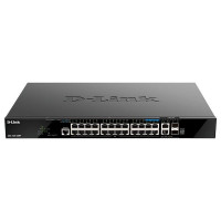 D-Link DGS-1520-28MP/A1A Управляемый L3 PoE-коммутатор, стек, 20x1000Base-T, 4x2.5GBase-T, 2x10GBase-T, 2x10GBase-X SFP+