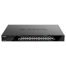 D-Link DGS-1520-28MP/A1A Управляемый L3 PoE-коммутатор, стек, 20x1000Base-T, 4x2.5GBase-T, 2x10GBase-T, 2x10GBase-X SFP+