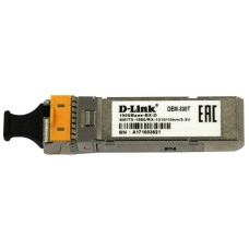 D-Link 330T/10KM/A1A WDM SFP-трансивер с 1 портом 1000Base-BX-D (Tx:1550 нм, Rx:1310 нм) для одномодового оптического кабеля (до 10 км, разъем LC)