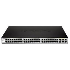 D-Link DES-1210-52/C1A Настраиваемый L2 коммутатор с 48 портами 10/100Base-TX, 2 портами 10/100/1000Base-T и 2 комбо-портами 100/1000Base-T/SFP