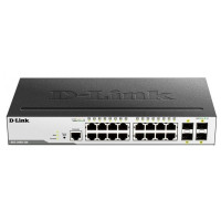 D-Link DGS-3000-20L/B1A Управляемый L2 коммутатор с 16 портами 10/100/1000Base-T и 4 портами 1000Base-X SFP