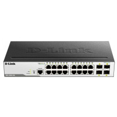 D-Link DGS-3000-20L/B1A Управляемый L2 коммутатор с 16 портами 10/100/1000Base-T и 4 портами 1000Base-X SFP