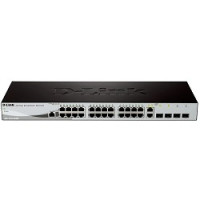 D-Link DES-1210-28/ME/B3B Управляемый L2 коммутатор с 24 портами 10/100Base-TX, 2 портами 100/1000Base-X SFP и 2 комбо-портами 100/1000Base-T/SFP