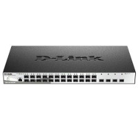 D-Link DGS-1210-28XS/ME/B1A Управляемый L2 коммутатор с 24 портами 100/1000Base-X SFP и 4 портами 10GBase-X SFP+