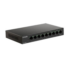 D-Link DES-1009MP/A1A Неуправляемый коммутатор с 8 портами 10/100Base-TX и 1 портом 10/100/1000Base-T (8 портов РоЕ 802.3af/at, PoE-бюджет 117 Вт)