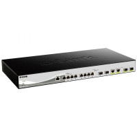 D-Link DXS-1210-12TC/B1A PROJ Настраиваемый L2+ коммутатор с 8 портами 10GBase-T, 2 портами 10GBase-X SFP+ и 2 комбо?портами 10GBase-T/SFP+