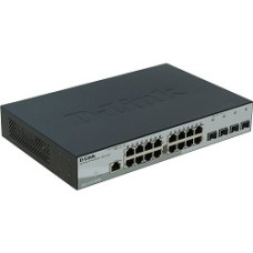 D-Link DGS-1210-20/ME/A1A Управляемый L2 коммутатор с 16 портами 10/100/1000Base-T и 4 портами 1000Base-X SFP