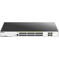 D-Link DGS-3000-28XS/B1A Управляемый L2 коммутатор с 24 портами 1000Base-X SFP и 4 портами 10GBase-X SFP+