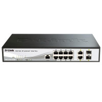 D-Link DGS-1210-10/ME/B2A Управляемый L2 коммутатор с 8 портами 10/100/1000Base-T и 2 портами 1000Base-X SFP