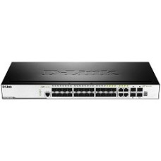 D-Link DGS-3000-28SC/A1A Управляемый L2 стекируемый коммутатор с 20 портами 100/1000Base-X SFP, 4 комбо-портами 100/1000Base-T/SFP и 4 портами 10GBase-X SFP+