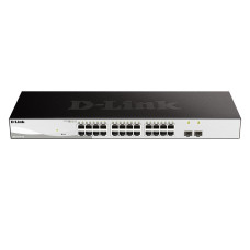D-Link DGS-1210-26/FL1A Управляемый L2 коммутатор с 24 портами 10/100/1000Base-T и 2 портами 1000Base-X SFP
