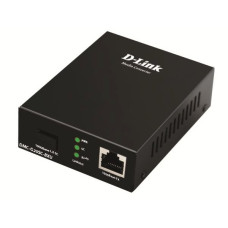 D-Link DMC-G20SC-BXU/A1A WDM медиаконвертер с 1 портом 100/1000Base-T и 1 портом 1000Base-LX с разъемом SC (Tx: 1310 мкм; Rx: 1550 мкм) для одномодового оптического кабеля (до 20 км)