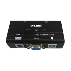 D-Link KVM-121/B1A 2-портовый KVM-переключатель с портами VGA и PS/2