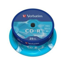 Оптический диск CD-R Verbatim 700МБ 52x cake box ( 43432 ) 25 шт.