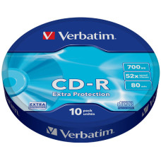 Оптический диск CDR Verbatim DL 700Mb 52x Shrink Case (43725) 10шт