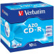 Оптический диск CDR Verbatim DL 700Mb 52x Jewel Case (43327)10шт