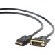 Кабель Display port (m) - DVI(m) 1.8m Cablexpert CC-DPM-DVIM-6