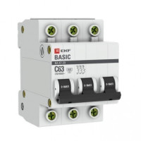 EKF mcb4729-3-25C Автоматический выключатель 3P 25А (C) 4,5кА ВА 47-29 EKF Basic