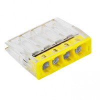 EKF plc-smk-2273-244 Строительно-монтажная клемма СМК 2273-244 (с пастой) 4 отверстия 0,5-2.5мм2 EKF PROxima