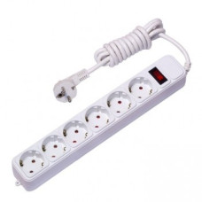 EKF UFA16-310-6-03 Сетевой фильтр 6*3м 16А/3,2кВт с выкл. c/з ПВС 3х1,0 Блокбастер XL EKF PROxima