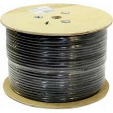 Exegate EX256750RUS Кабель FTP 4 пары кат.5e Exegate 100% медь,24AWG, экран, внешн. прокладка, без троса, бухта 305м, черн., PE