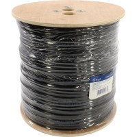 5bites FS5525-305BPE-M FTP/SOLID/5E/24AWG/COPPER/PE/BLACK/OUTDOOR/MSGR/DRUM/305M