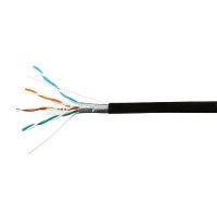 SkyNet Кабель FTP outdoor 4x2x0,46, медный, FLUKE TEST, кат.5e, однож., 100 м, box, черный [CSL-FTP-4-CU-OUT/100]