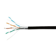 SkyNet Кабель FTP outdoor 4x2x0,46, медный, FLUKE TEST, кат.5e, однож., 100 м, box, черный [CSL-FTP-4-CU-OUT/100]