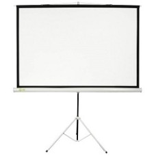 Экран Cactus Triscreen CS-PST-127X127 127 x 127см 1:1 напольный рулонный белый (черная рамка)