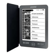 Digma M1 6" E-ink HD 758x1024 600MHz 128Mb/4Gb/SD/microSDHC темно-серый (в компл.: (1564397)
