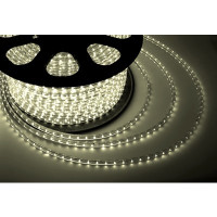 Rexant 142-106 LED лента 220В, 13*8 мм, IP67, SMD 5050, 60 LED/m ТЕПЛО-БЕЛАЯ (3000 K), без устан.набора в комплекте) бухта 100 м