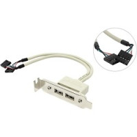 Espada Планка в корпус USB2.0 -2 порта, низкопрофильная (EBRT-2USB2LOW)