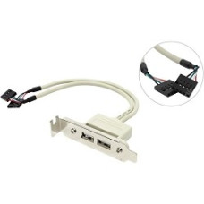 Espada Планка в корпус USB2.0 -2 порта, низкопрофильная (EBRT-2USB2LOW)