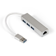 ExeGate EX294185RUS Кабель-адаптер ExeGate EXE-77U3T-45 (USB3.0 -> 3xUSB3.0 + 1xRJ45 UTP 1000Mbps RLT8153)
