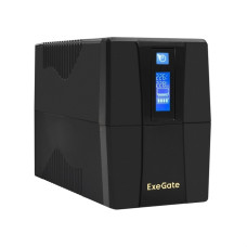 Exegate EX292792RUS ИБП ExeGate Power Smart ULB-1000.LCD.AVR.2SH.RJ.USB <1000VA/550W, LCD, AVR, 2*Schuko,RJ45/11,USB, Black>