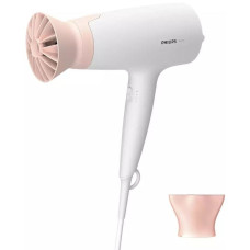 PHILIPS BHD300/10 Фен,1600 Вт, 3 режима, насадка ThermoProtect, концентратор, шнур 1,8 м. Цвет: белый с розовым.
