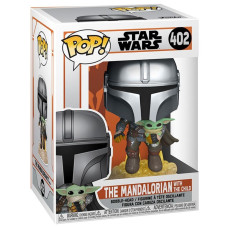 Фигурка Funko POP! Мандалорец с Грогу (Mandalorian with The Child)