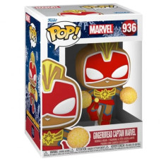 Фигурка Funko POP! Bobble Marvel Holiday Gingerbread Captain Marvel