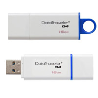 Флеш-диск 16Гб Kingston DataTraveler Generation 4 (DTIG4/16GB) USB 3.0 Бело-синий
